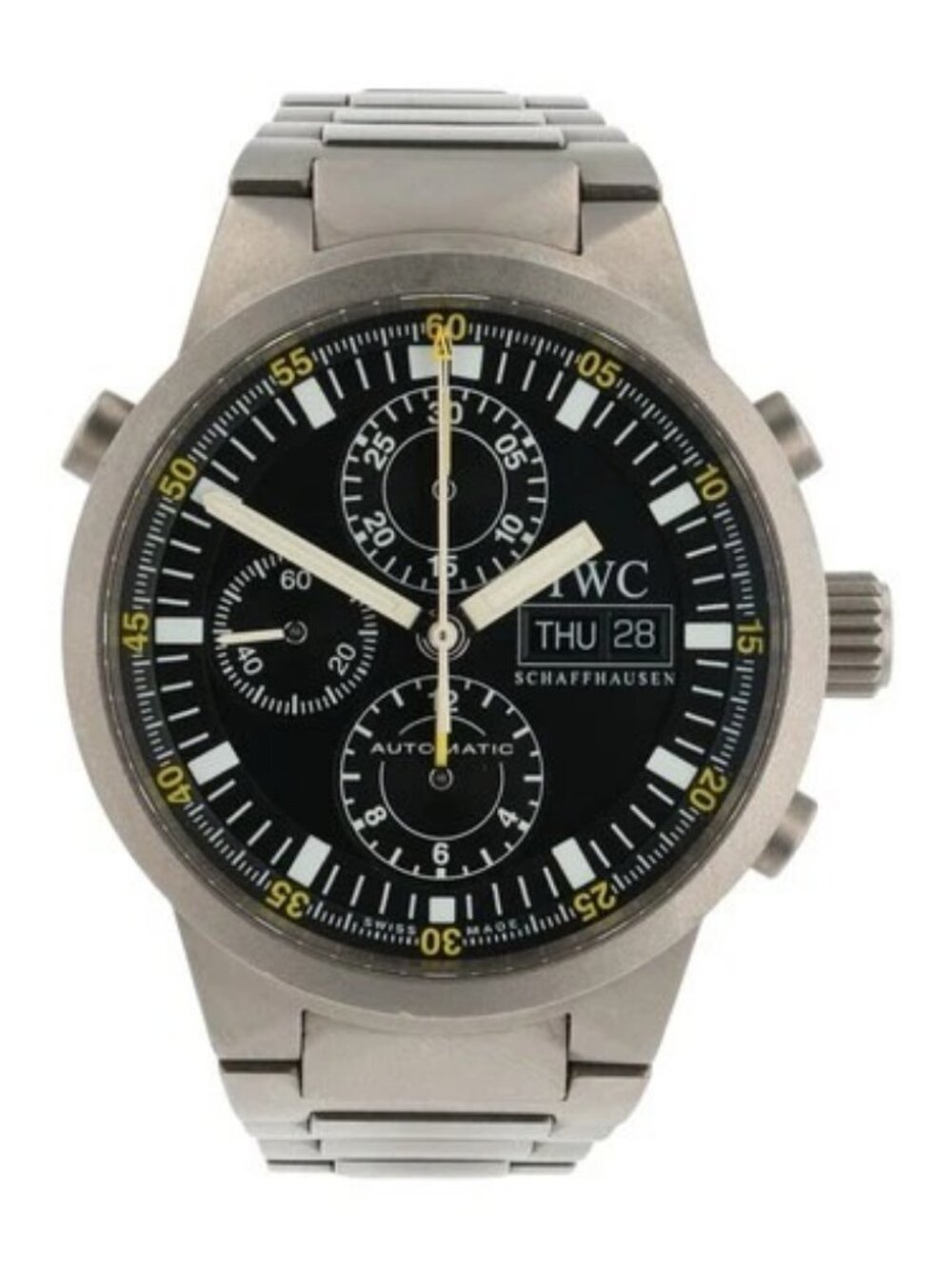 IWC GST Chronograph Titanium Black Dial 43mm Automatic Movement Men’s IW371503